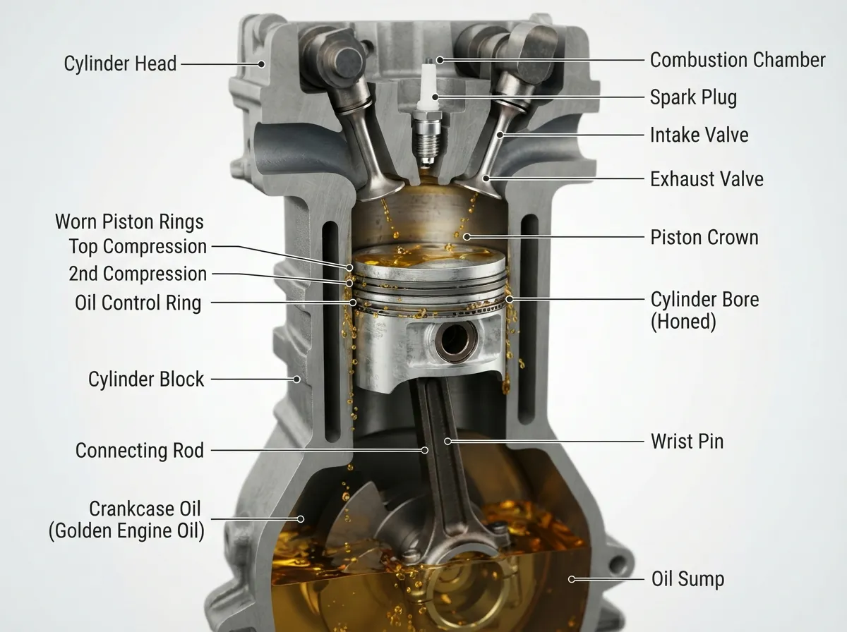 Engine Oil Consumption Symptoms: Signs, Causes & Fixes
