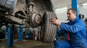 loose wheel movement caused by bad wheel bearing