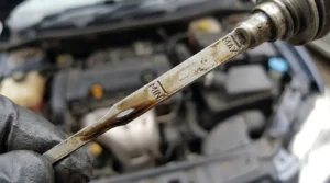 low engine oil level caused by oil consumption