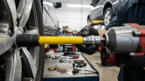 installing torque stick on impact wrench correctly