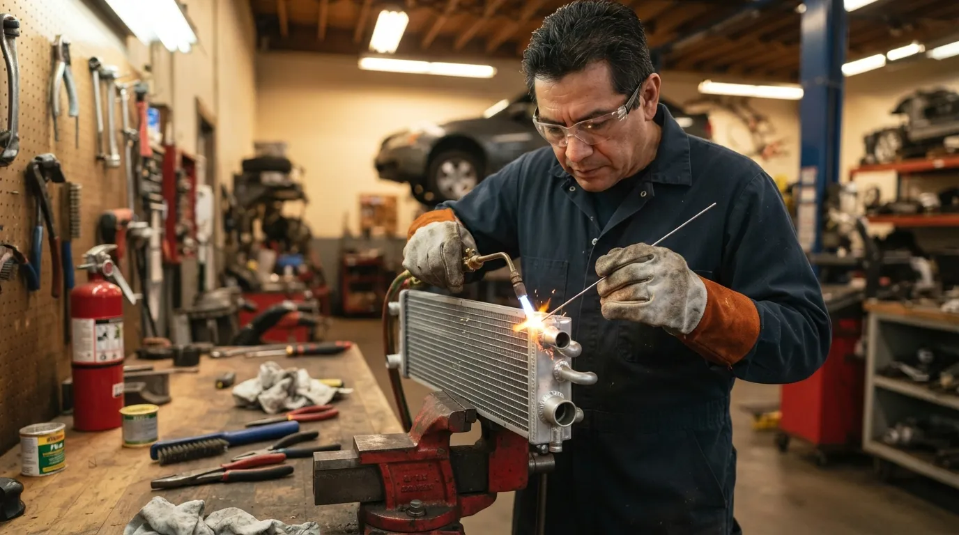 aluminum radiator high mileage, aluminum radiator pros cons, aluminum vs plastic radiator, best radiator material, car radiator materials, plastic radiator, plastic radiator lifespan, radiator buying guide, radiator comparison