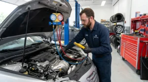 regular inspection to maintain car ac system performance