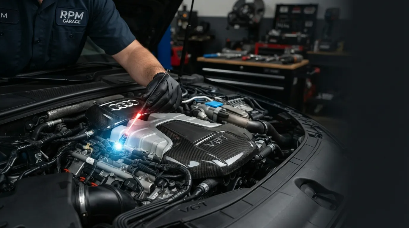 Fuel injector failure symptoms causing engine misfire and rough idle