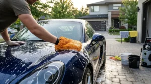 proper car washing technique to maintain car exterior