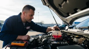 spring car maintenance inspection after winter season