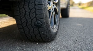 successfully repaired tire after using tire repair kit