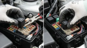 replacing faulty fuel pump relay in fuse box