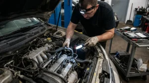 vacuum leak causing engine rough idle when cold