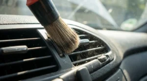 cleaning car air vents and hard to reach interior areas