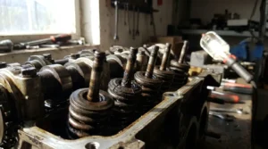 worn piston rings leading to excessive oil consumption