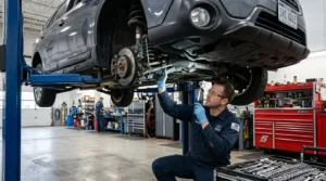 steering and suspension inspection for electric power steering maintenance