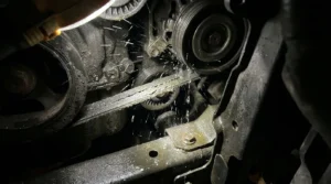 wet serpentine belt squealing after rain or wash