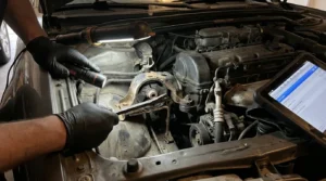 worn engine mount causing vibration while accelerating