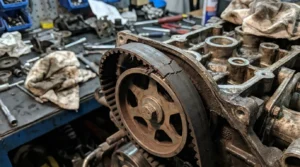 worn timing belt causing engine timing problems