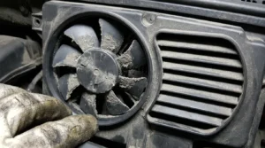 dust buildup inside battery cooling fan system
