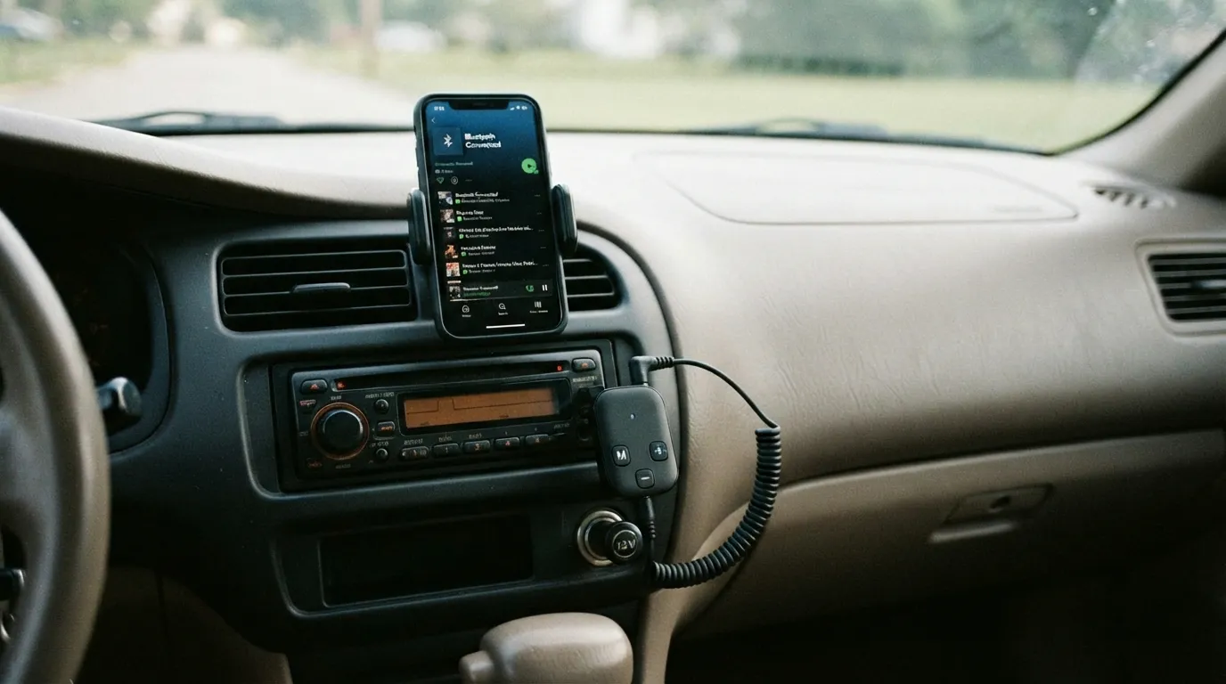 "best Bluetooth adapter for older cars, best car Bluetooth adapter, Bluetooth adapter, Bluetooth car adapter AUX, Bluetooth dongle for car, car Bluetooth, hands-free car kit, wireless car adapter,Best Car Bluetooth Adapter: Top Picks For 2026, motoradvises.com/best-car-bluetooth-adapter/"