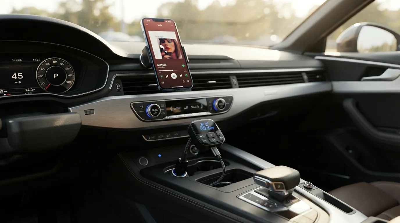 "best Bluetooth adapter for older cars, best car Bluetooth adapter, Bluetooth adapter, Bluetooth car adapter AUX, Bluetooth dongle for car, car Bluetooth, hands-free car kit, wireless car adapter,Best Car Bluetooth Adapter: Top Picks For 2026, motoradvises.com/best-car-bluetooth-adapter/"