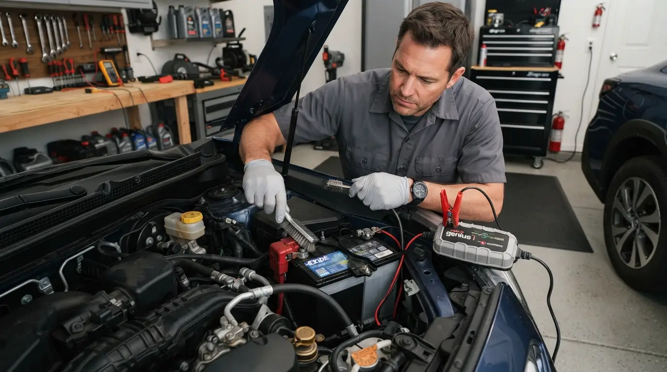 maintaining car battery to prevent overnight battery drain