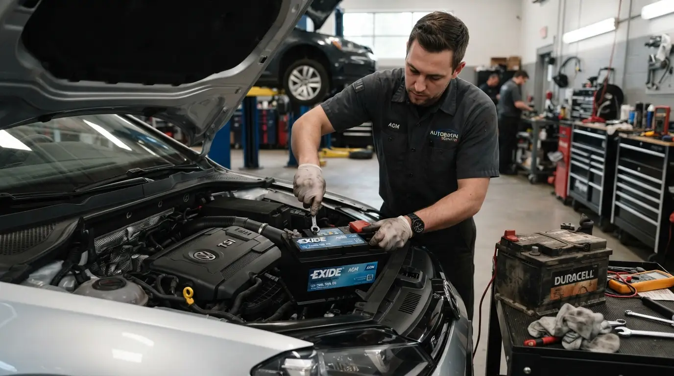 replacing weak car battery to fix flickering headlights