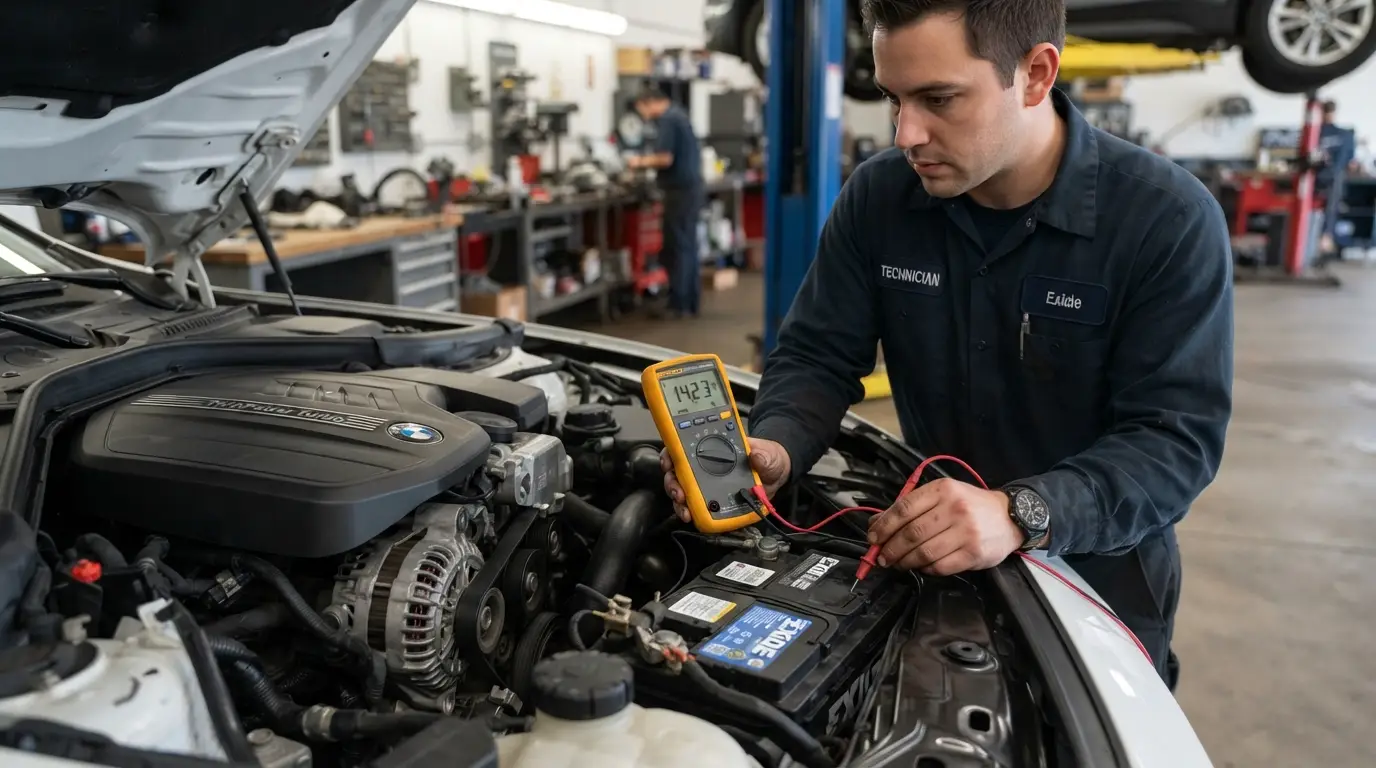 testing alternator charging voltage using a digital multimeter